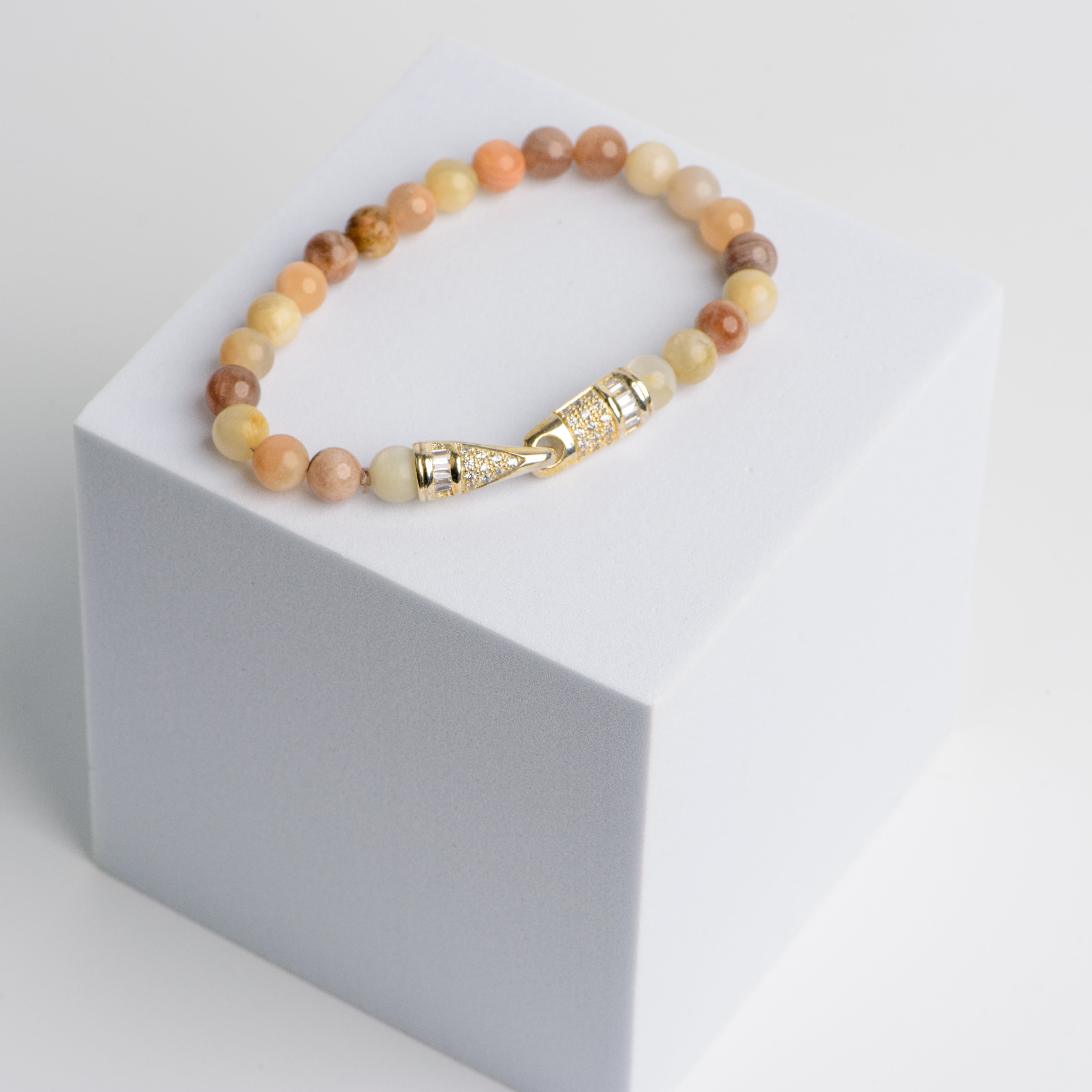 Serenity lock & Aventurine Bracelet