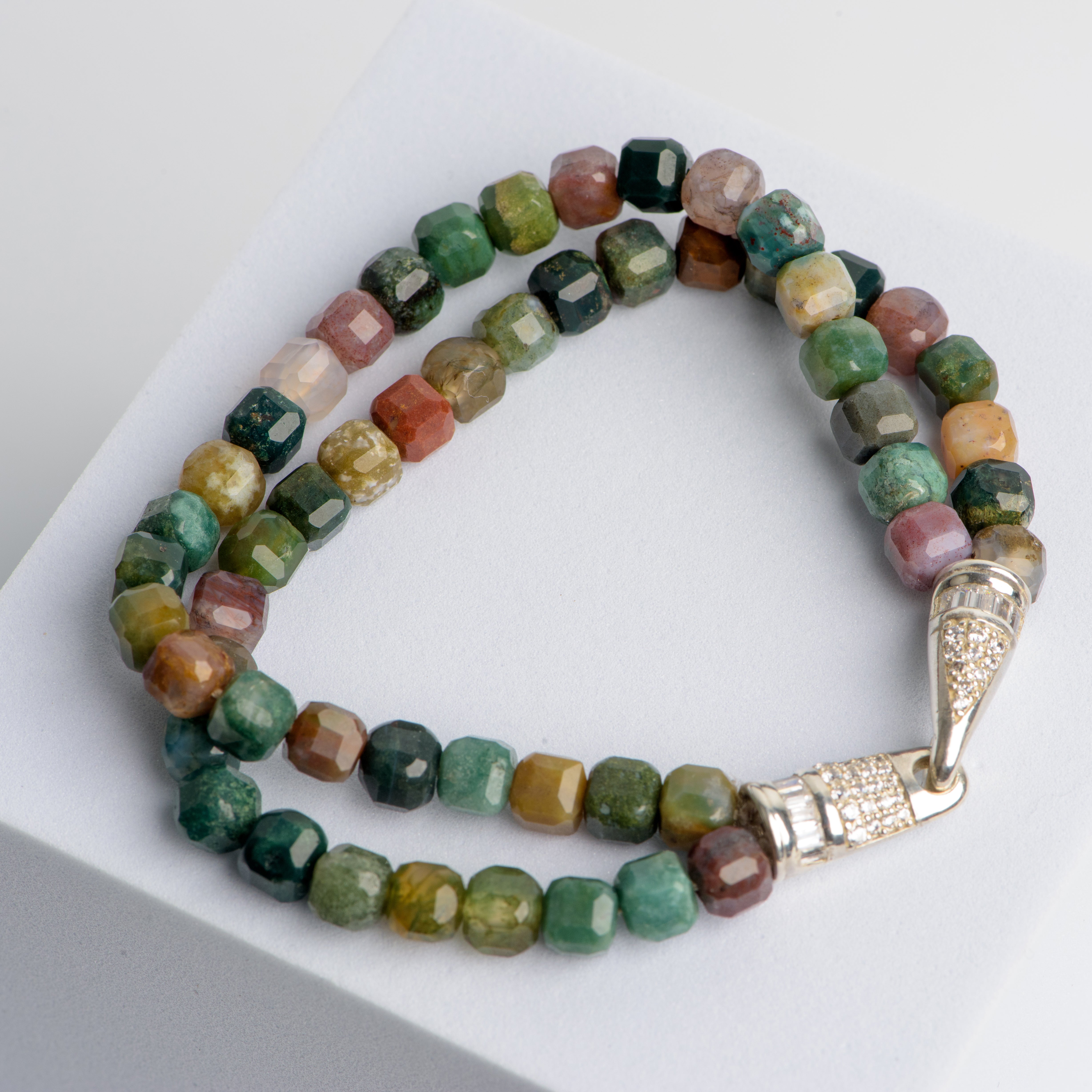Serenity lock & Agate bracelet